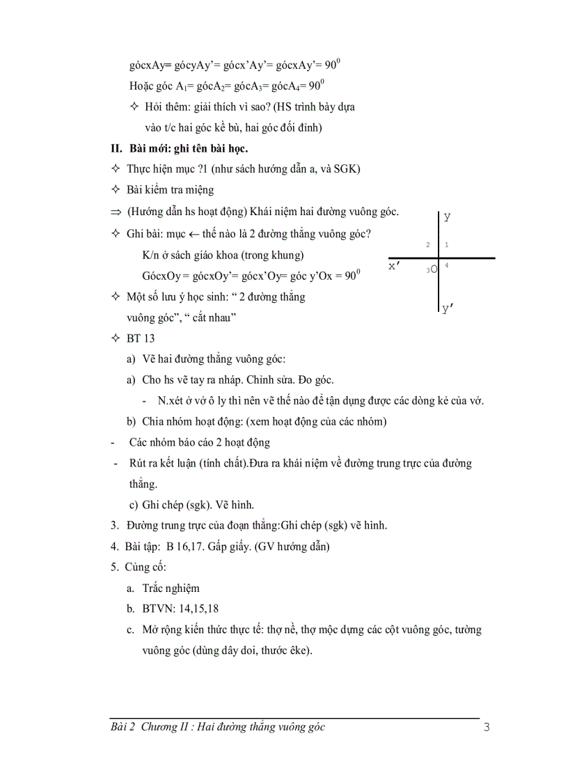 image for page Hai đường thẳng vuông góc