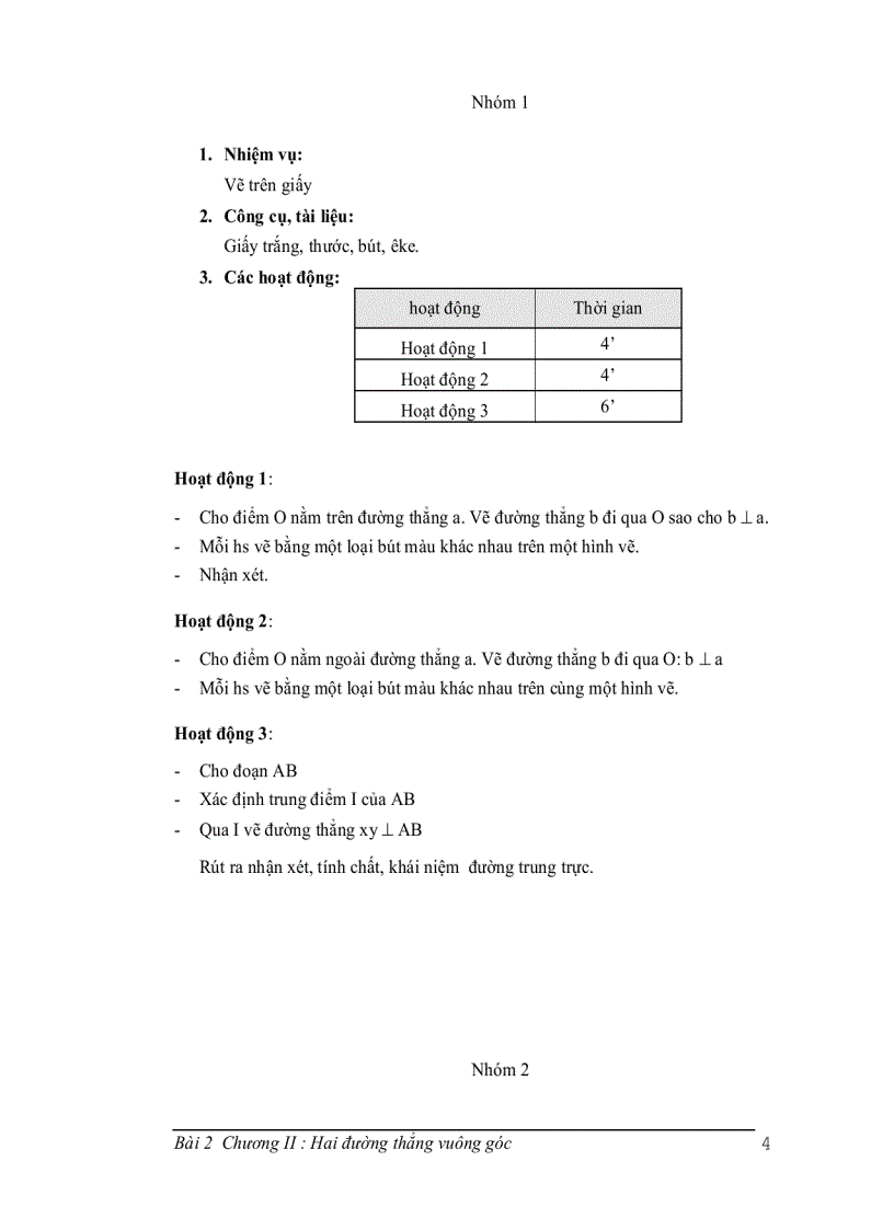 image for page Hai đường thẳng vuông góc