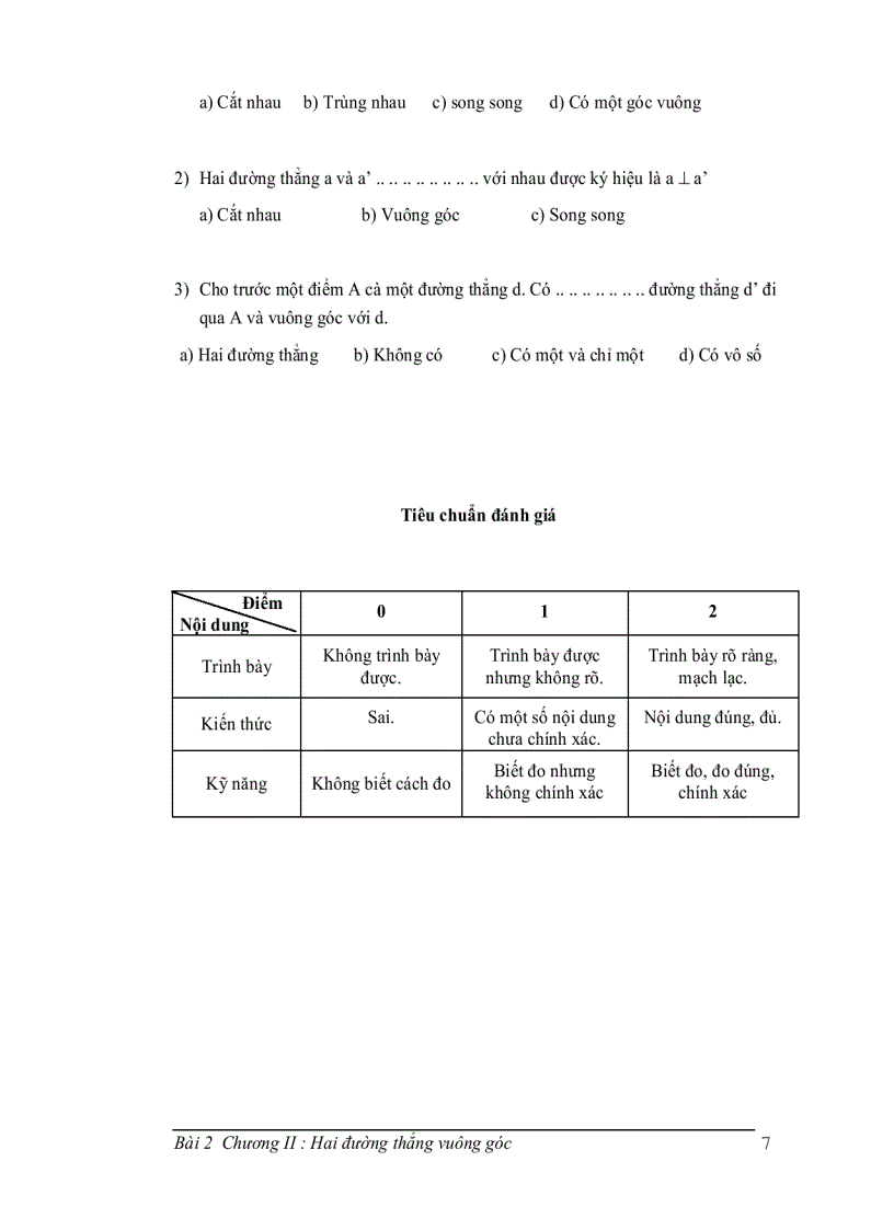 image for page Hai đường thẳng vuông góc