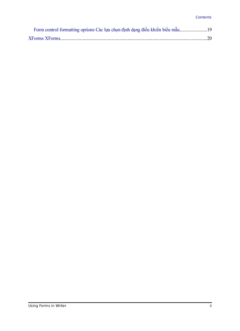 image for page Sử dụng biểu mẫu trong Writer