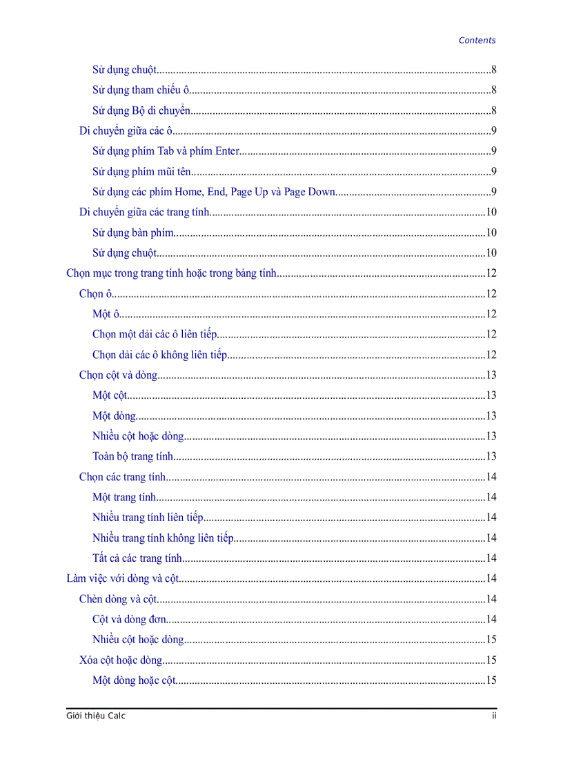 image for page Sử dụng bảng tính trong Ope nOffi ce org