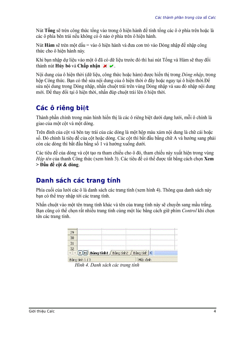 image for page Sử dụng bảng tính trong Ope nOffi ce org