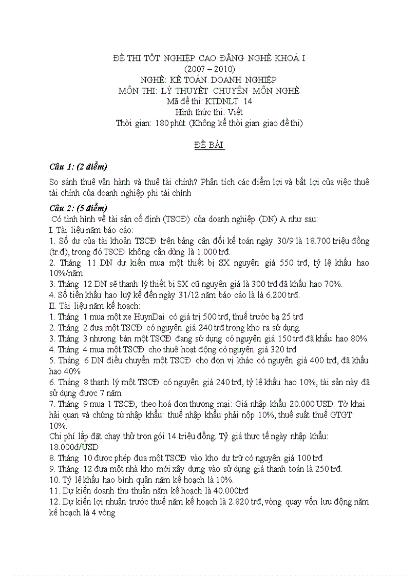 image for page Đề thi lý thuyết kế toán doanh nghiệp 4