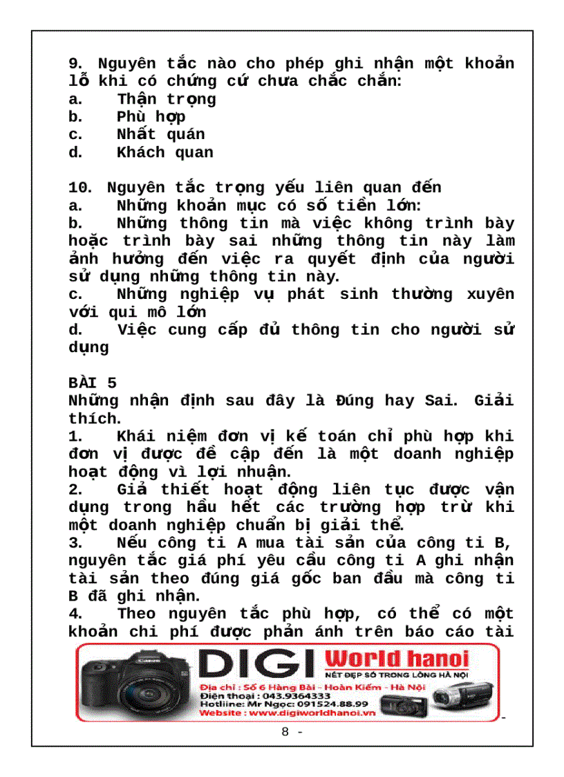 image for page Bài tập nguyên lý kế toán 6