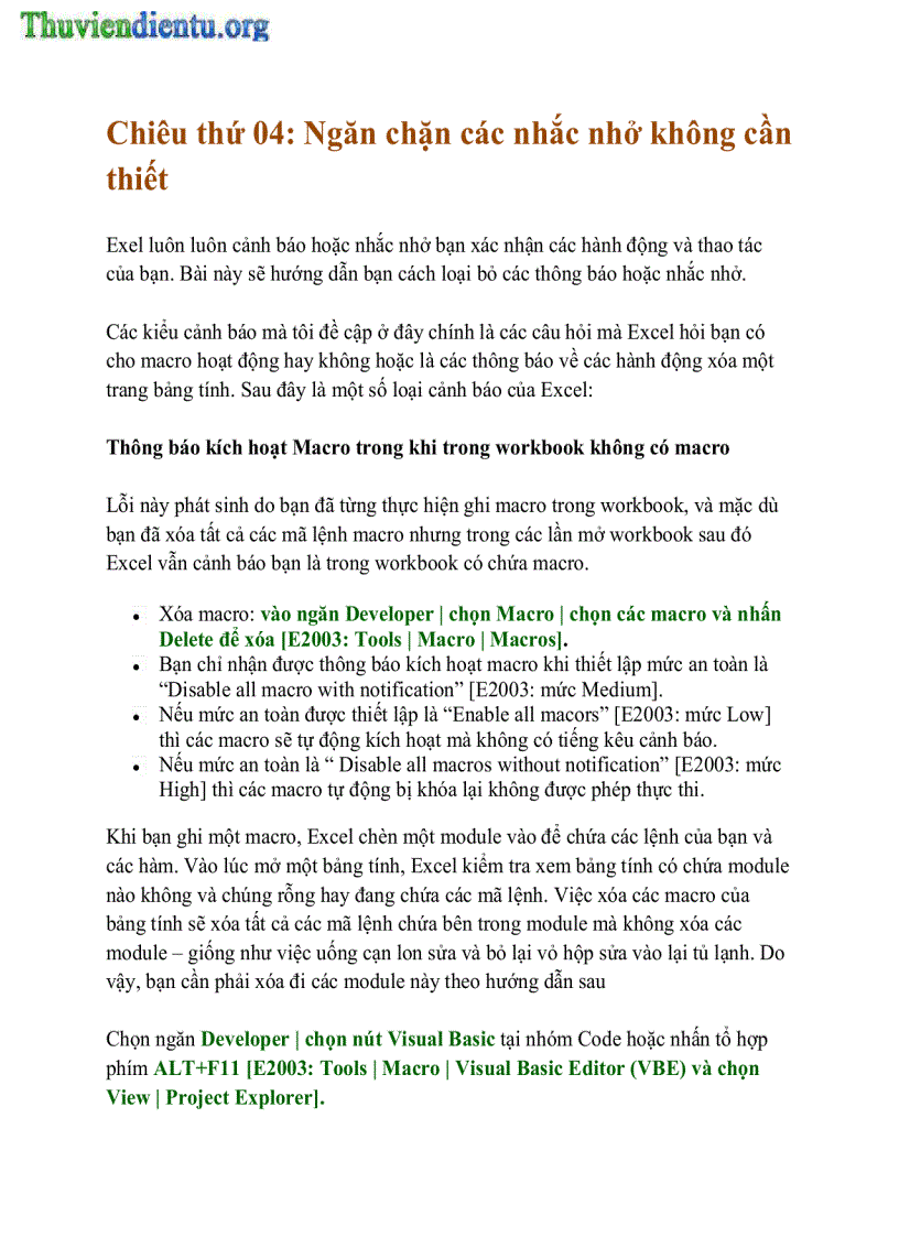 image for page Những tuyệt chiêu trong Excel