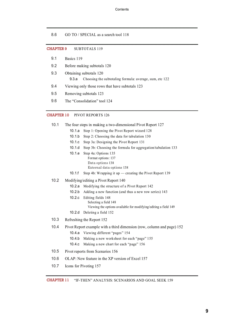 image for page Managing Tabulating Data in Excel
