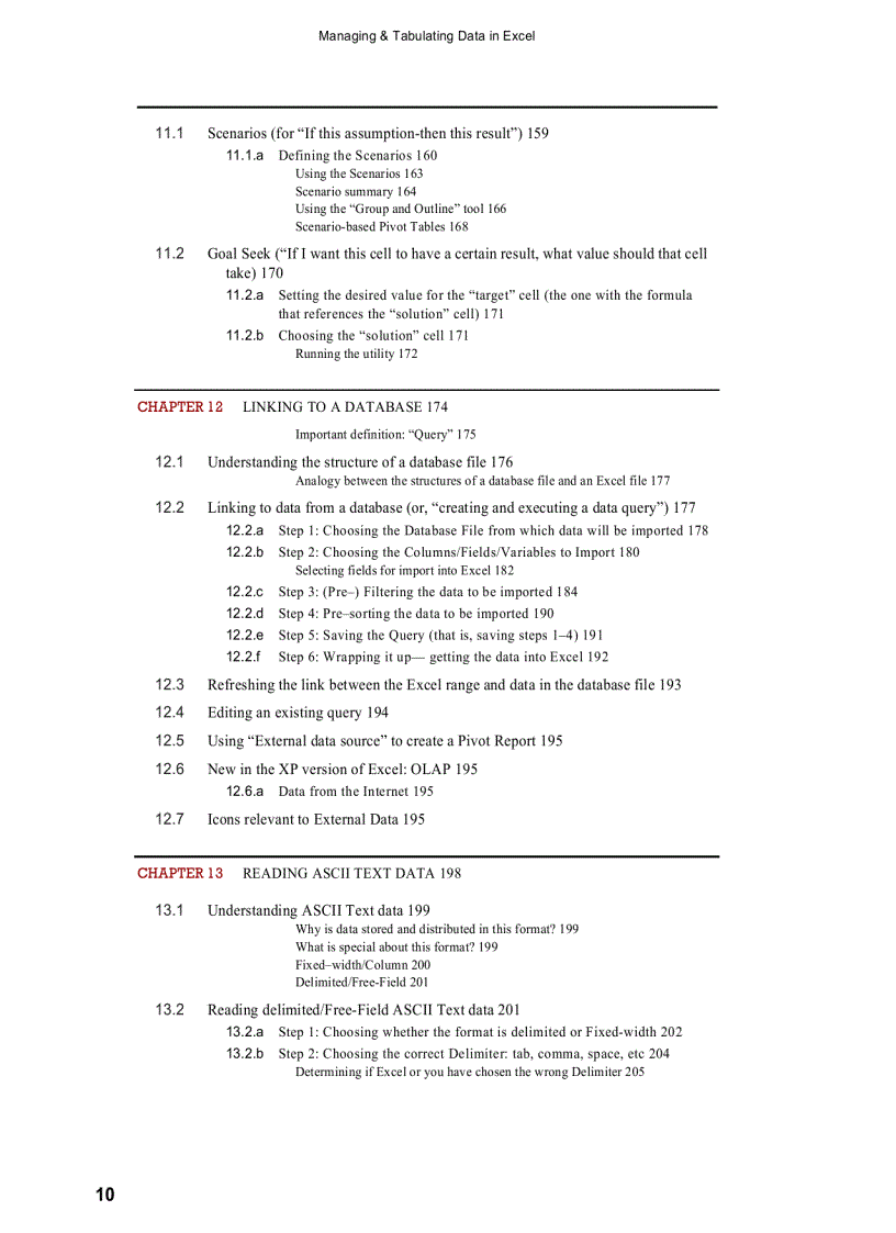 image for page Managing Tabulating Data in Excel