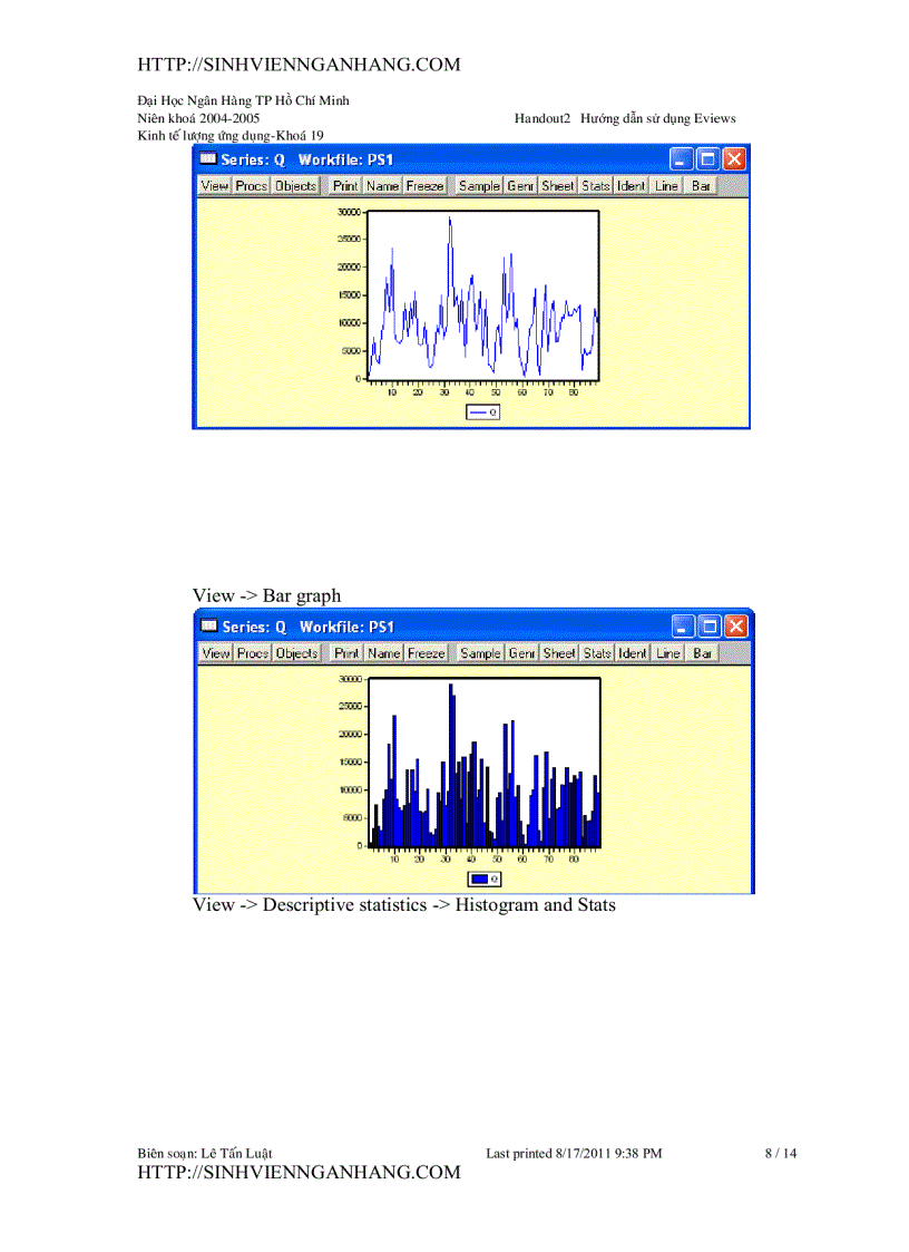 image for page Hướng dẫn sử dụng eviews 1