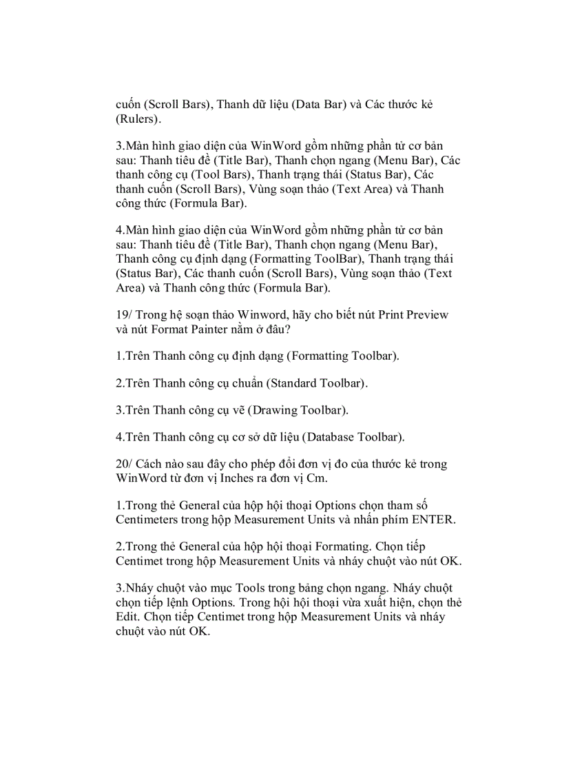 image for page Kiến thức cơ bản về word