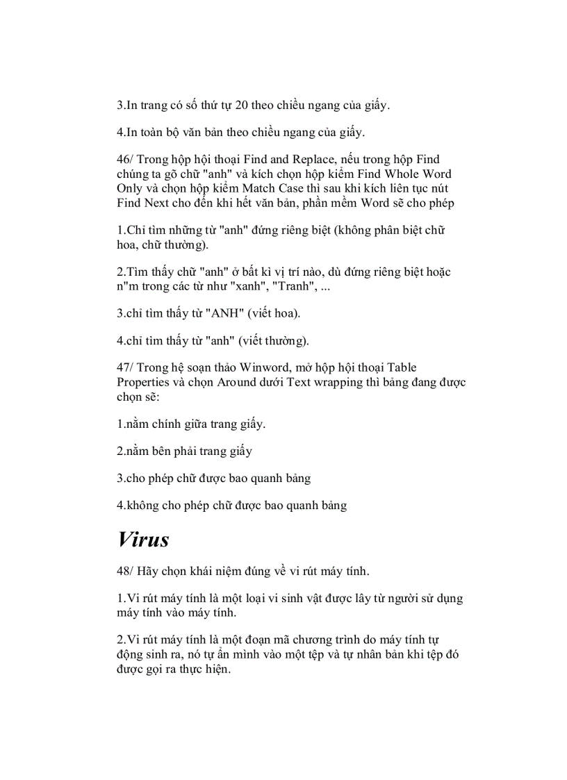 image for page Kiến thức cơ bản về word