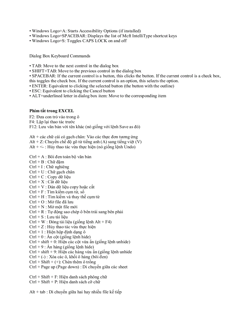 image for page Các thủ thuật từ cơ bản đến nâng cao Word và Excel