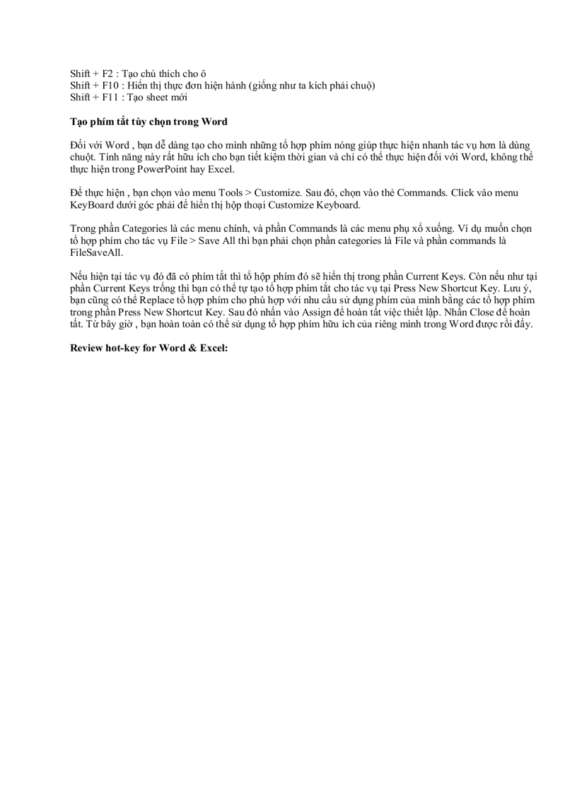 image for page Các thủ thuật từ cơ bản đến nâng cao Word và Excel