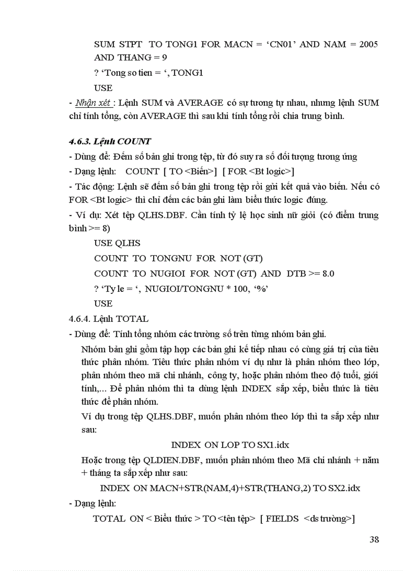 image for page Hệ quản trị cơ sở dữ liệu Fox