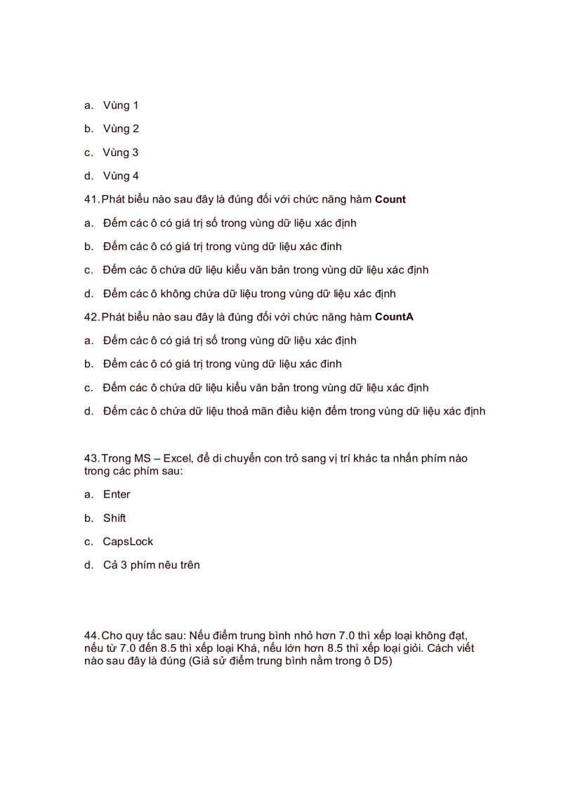 image for page Câu hỏi trắc nghiệm sử dụng windows