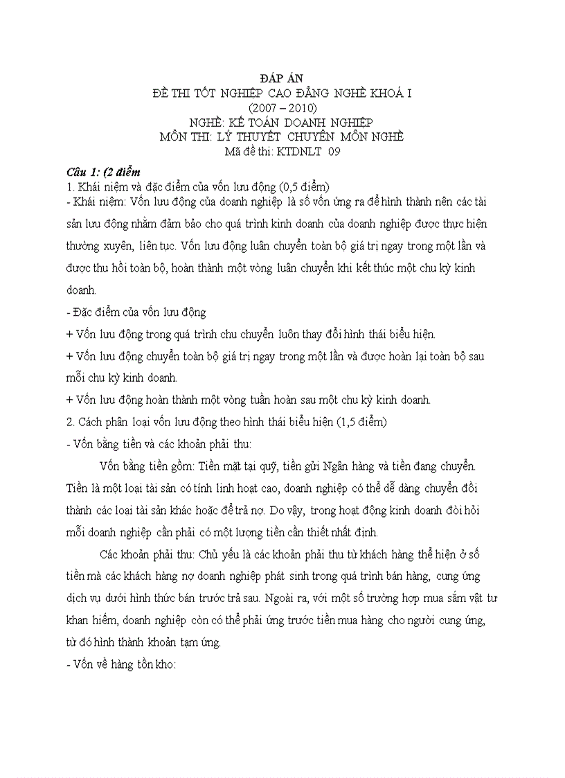 image for page Đáp án lý thuyết kế toán doanh nghiệp 10