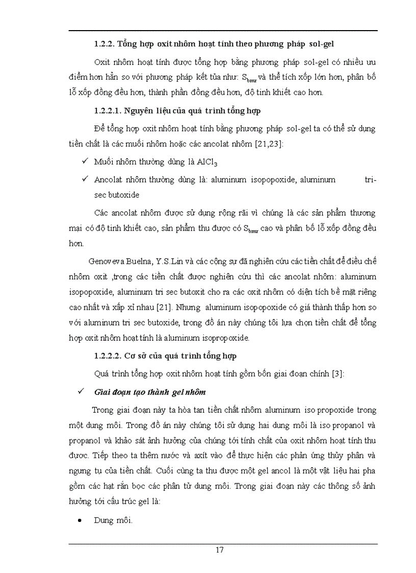 image for page Điều chế nhôm oxyt có bề mặt riêng cao ứng dụng làm chất mang xúc tác