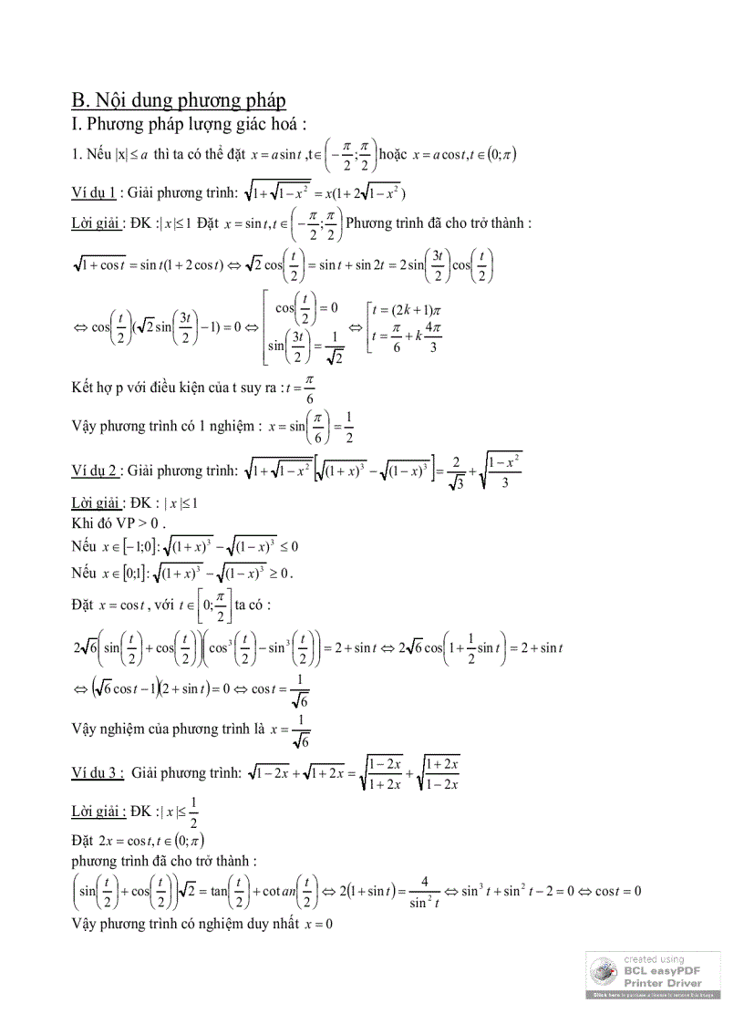 image for page Phương pháp đặt ẩn phụ trong giải phương trình vô tỷ