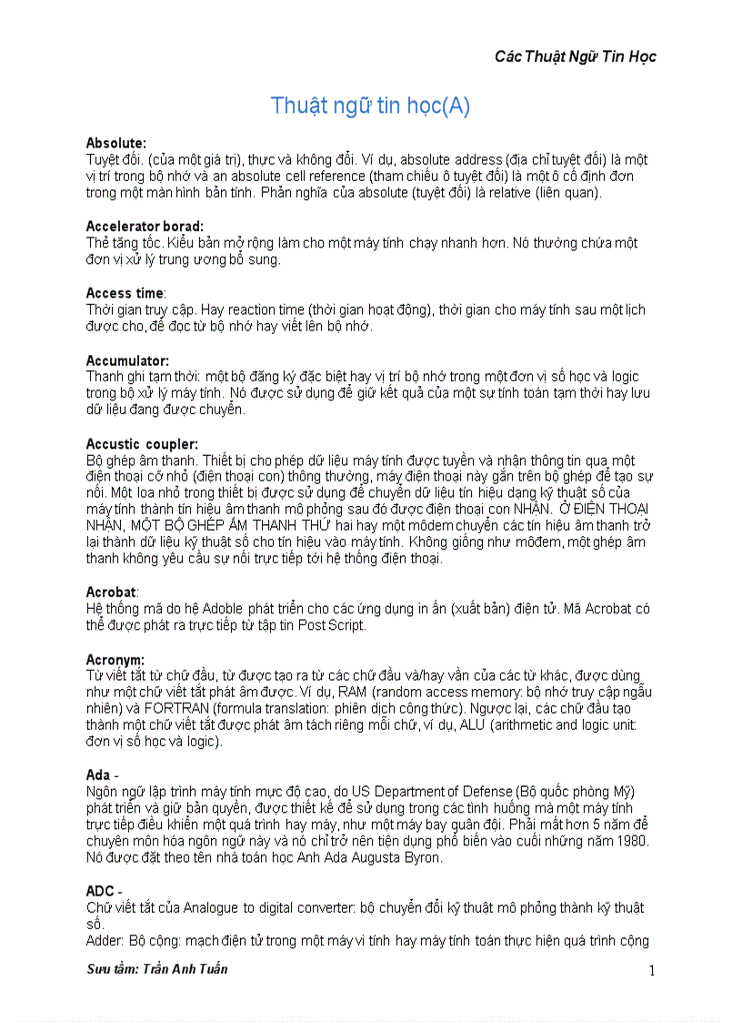 image for page Thuật ngữ tin học A