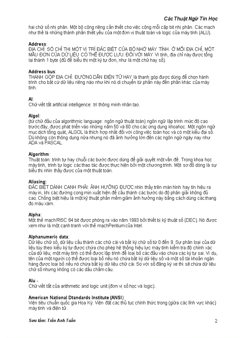image for page Thuật ngữ tin học A