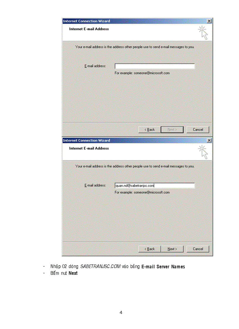 image for page Bảng hướng dẫn sử dụng outlook express