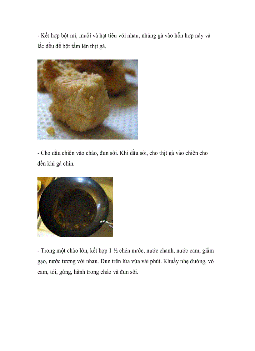 image for page Gà xốt cam ăn với cơm