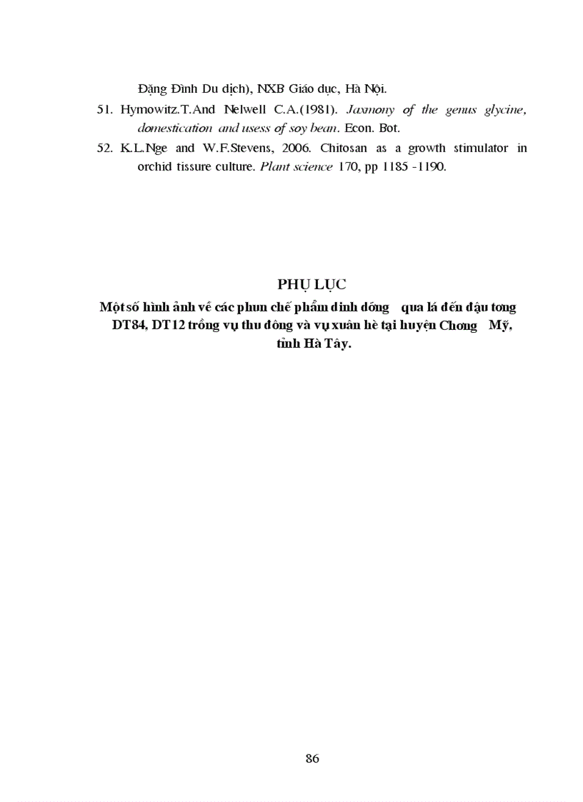 image for page Ảnh hưởng của một số chế phẩm dinh dưỡng qua lá đến sinh trưởng phát trển và năng xuất của đỗ tương