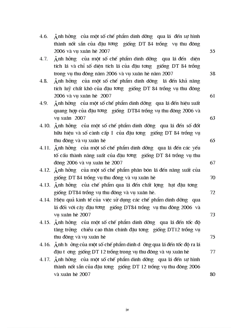 image for page Ảnh hưởng của một số chế phẩm dinh dưỡng qua lá đến sinh trưởng phát trển và năng xuất của đỗ tương