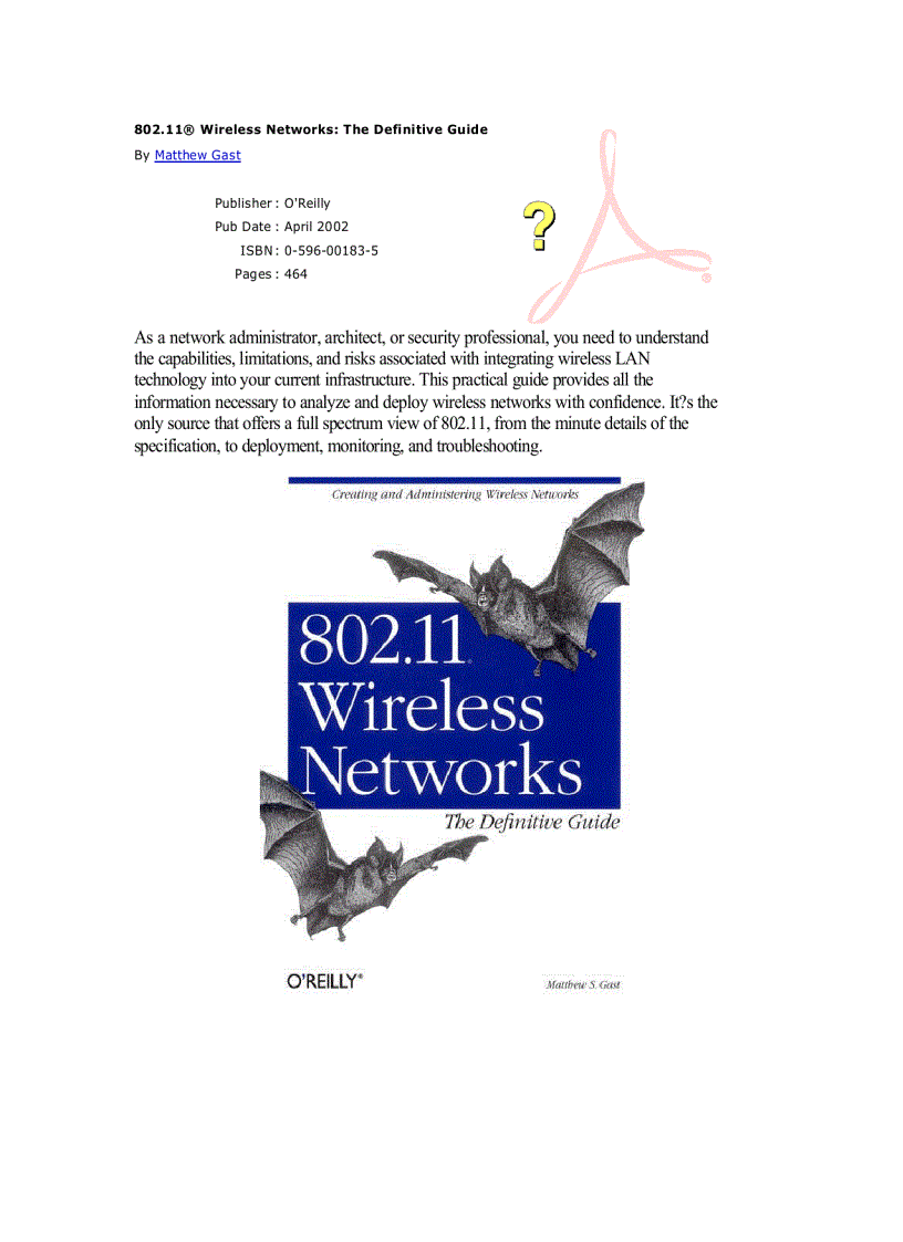 image for page Wireless Networks The Definitive Guide tập 1