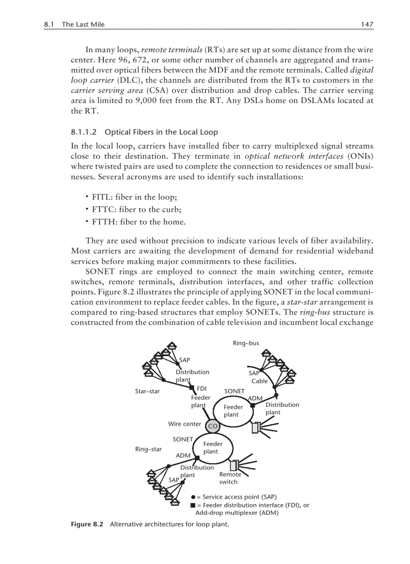 image for page Optical Fibers in the Local Loop