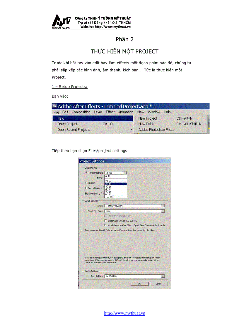 image for page Giáo trình Adobe After Effects