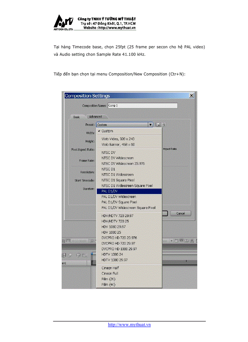 image for page Giáo trình Adobe After Effects