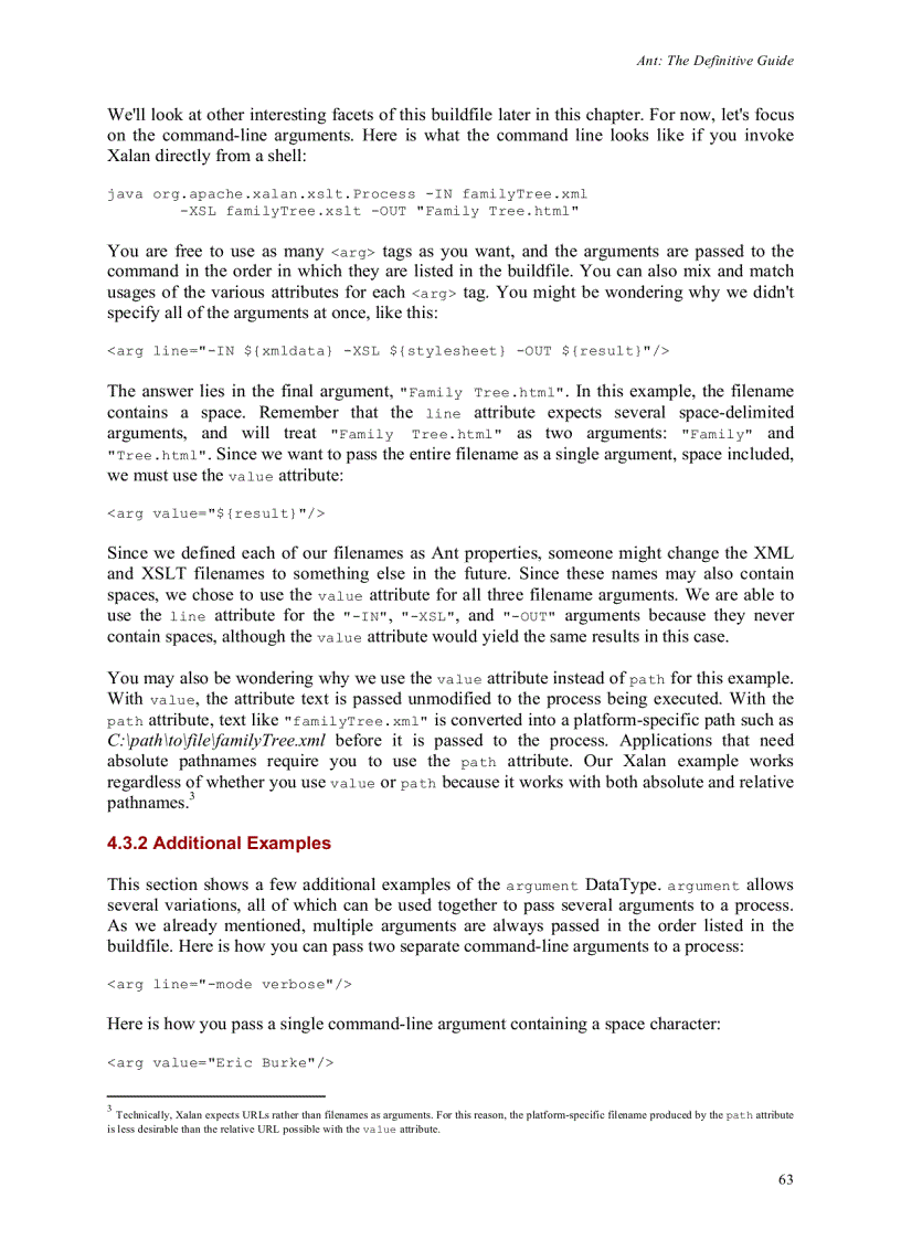 image for page Argument DataType