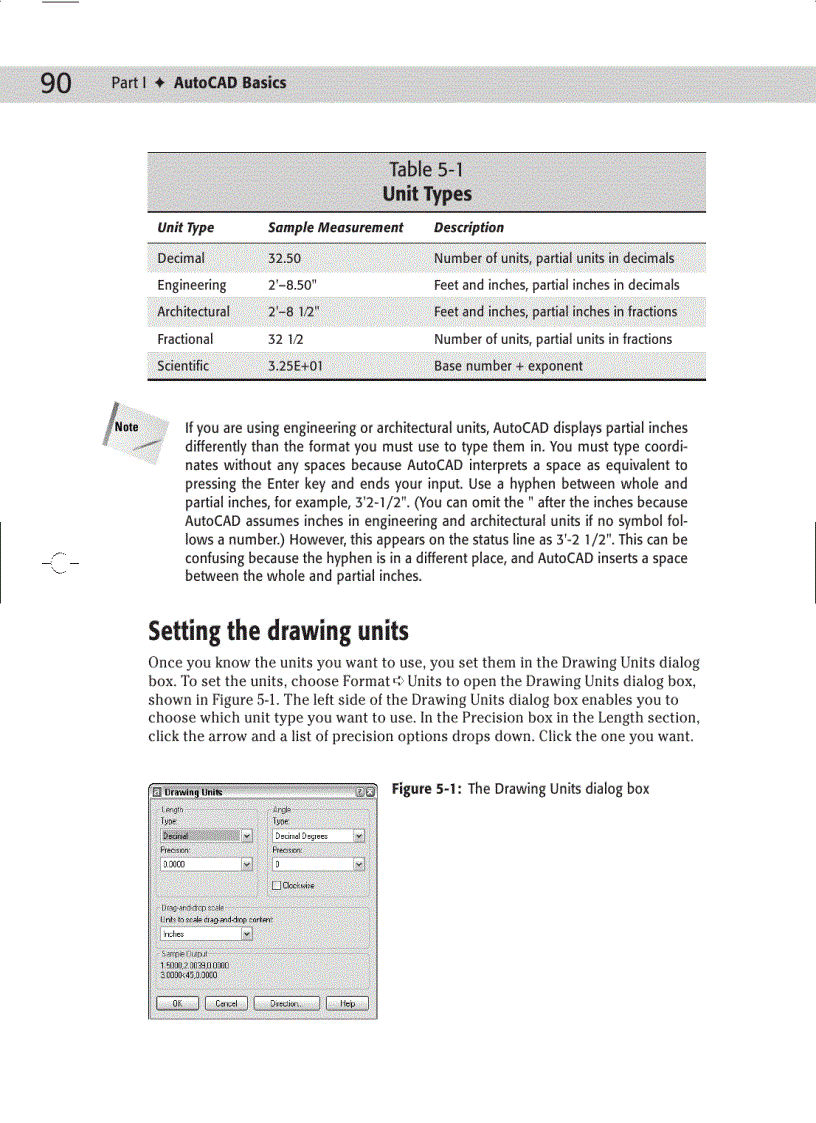 AutoCAD Basics Unit Types