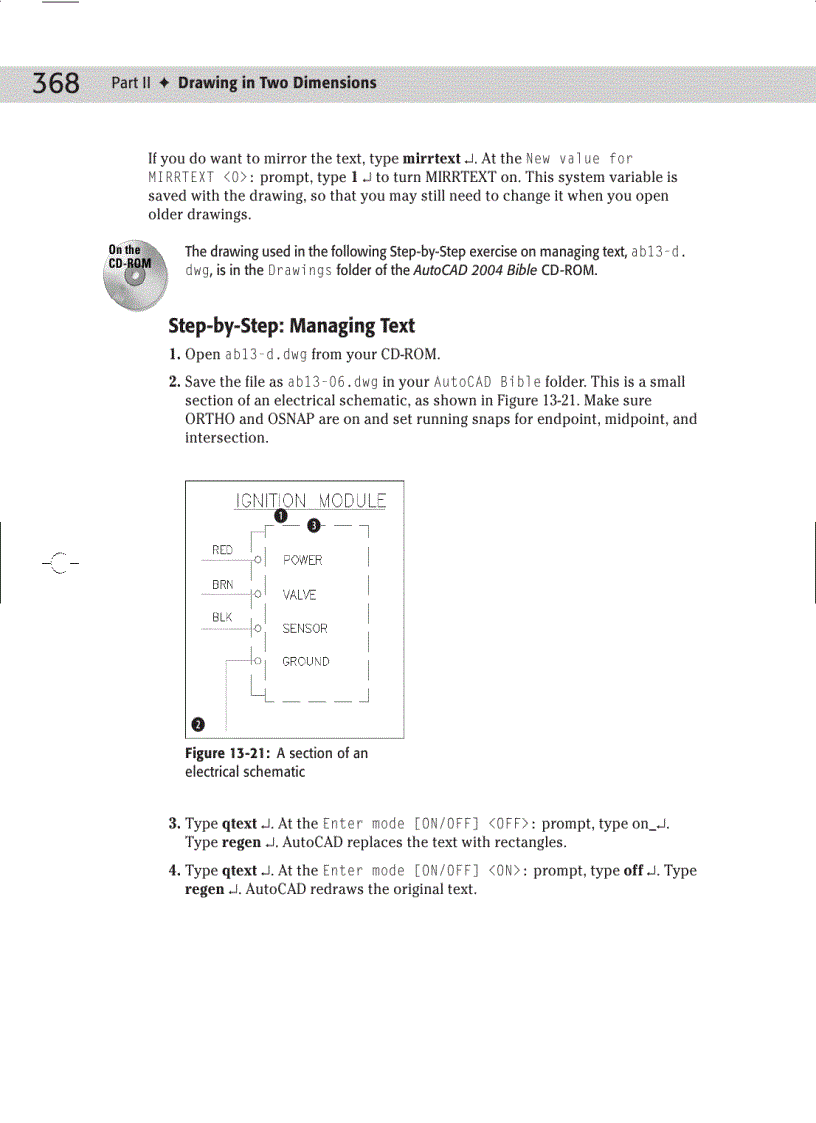 image for page Drawing in Two Dimensions Step by Step Creating Text Styles
