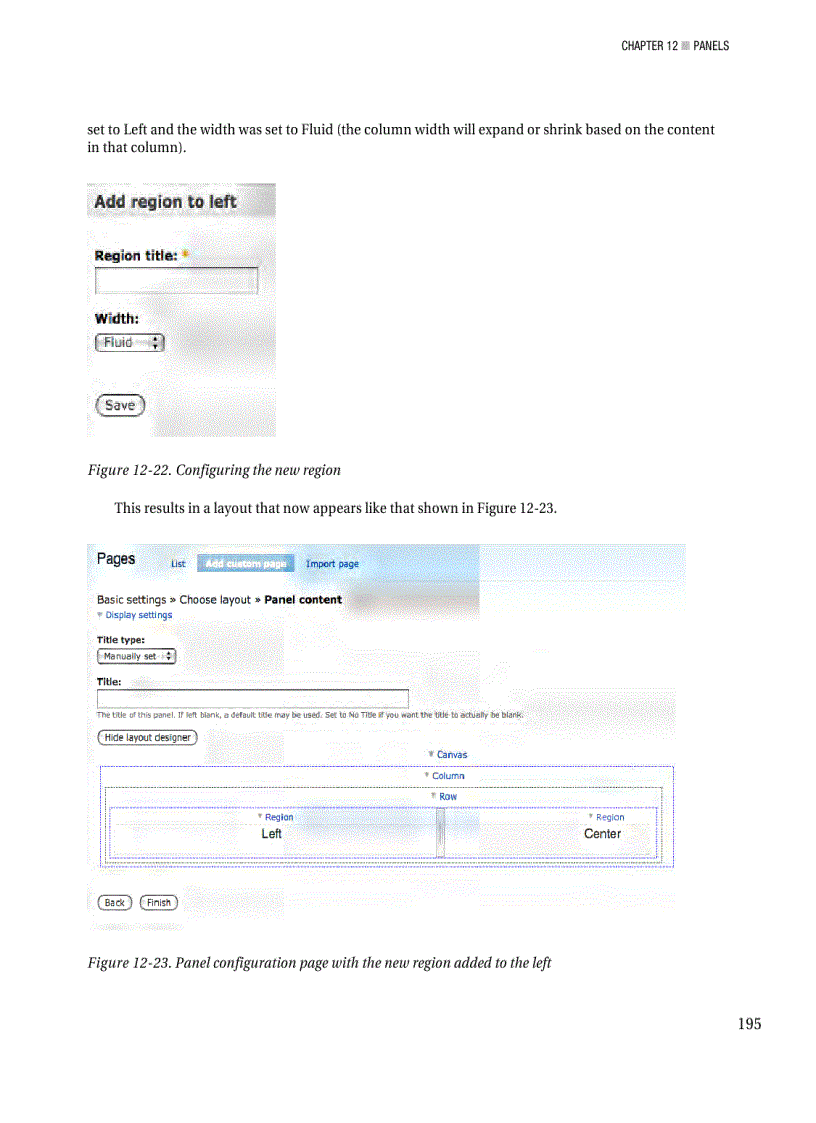 image for page Creating a new panel page