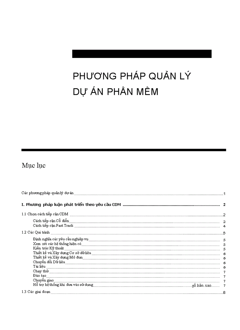 image for page Bài giảng phương pháp quản lý dự án phần mềm
