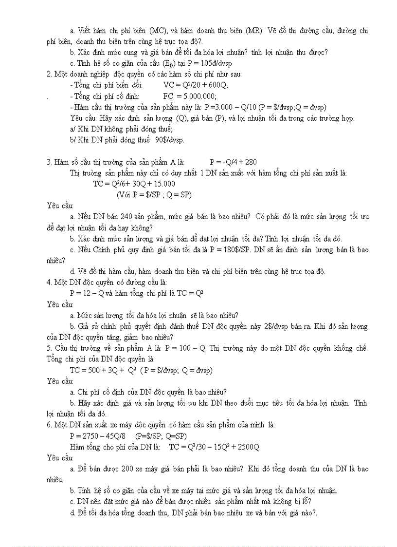 image for page Bài tâp kinh tế vi mô theo giáo trình đại học