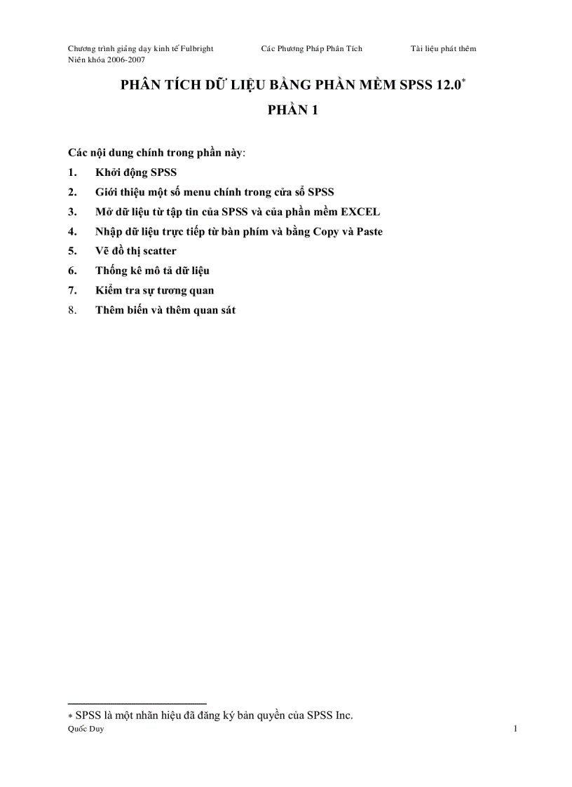 image for page Giáo trình cơ bản SPSS thống kê y học