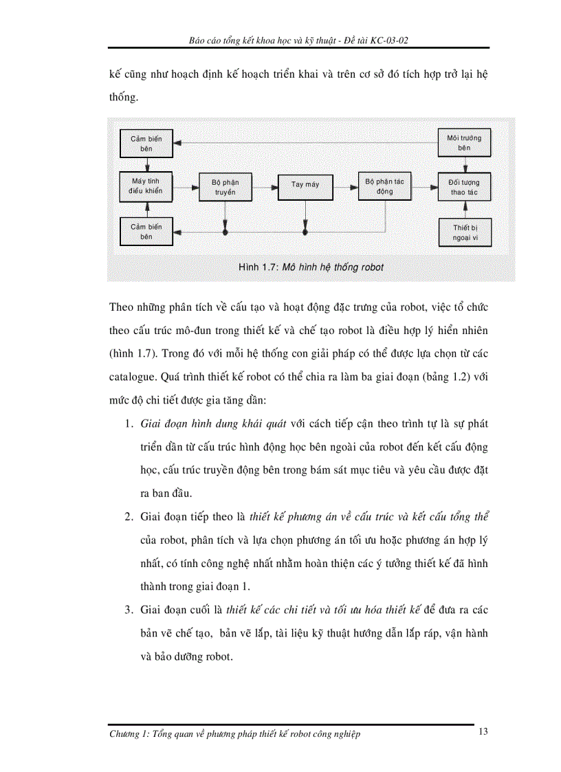 image for page Nghiên cứu thiết kế và chế tạo robot phục vụ sản xuất trong các điều kiện môi trường độc hại và không an toàn