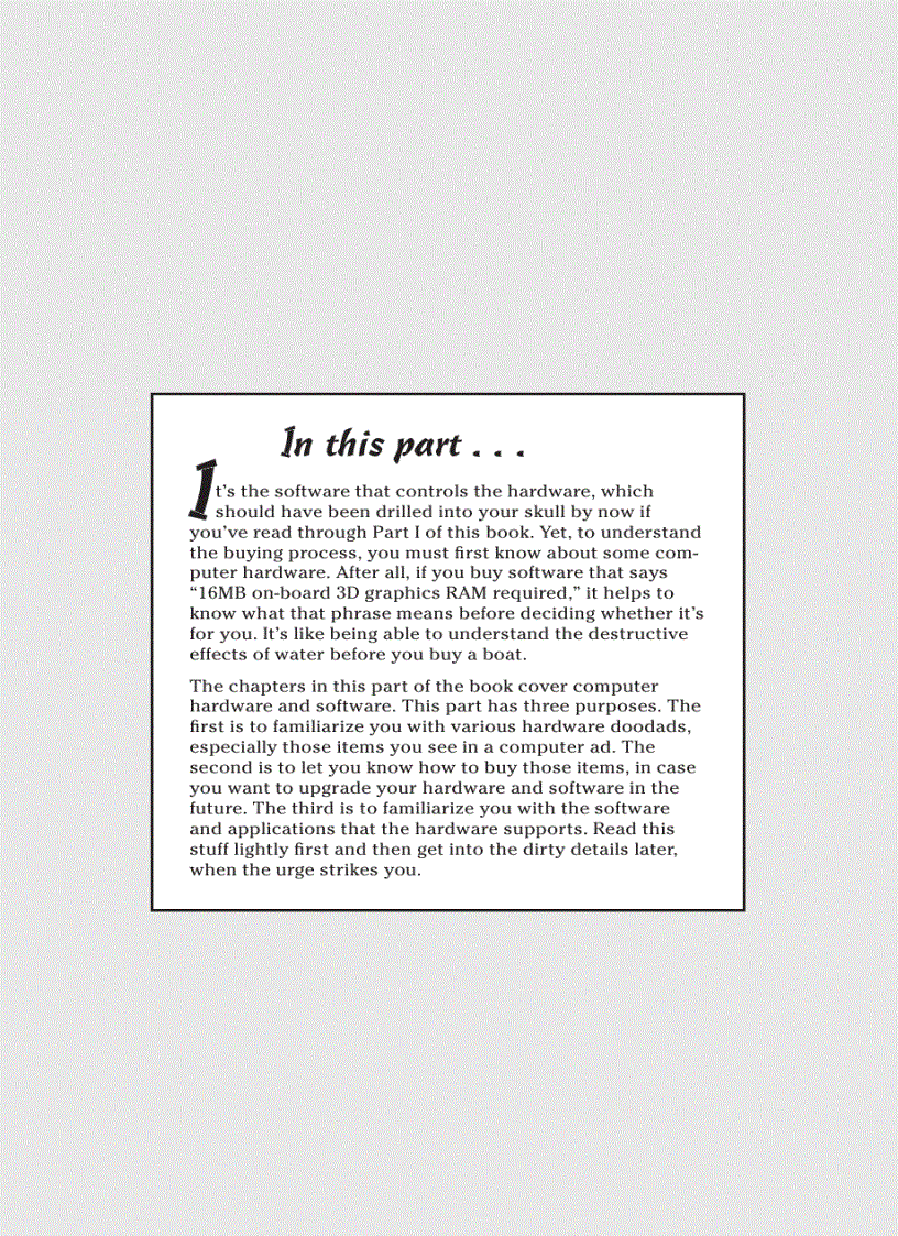 image for page Hardware and Software Overview