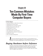 Ten Common Mistakes Made By First Time Computer Buyers