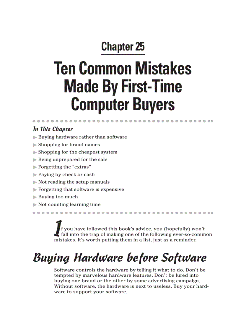 image for page Ten Common Mistakes Made By First Time Computer Buyers