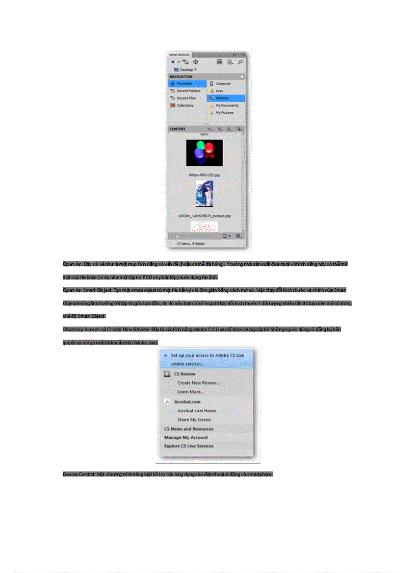 image for page Hướng dẫn sử dụng Photoshop CS5 Phần 4 Các menu cơ bản