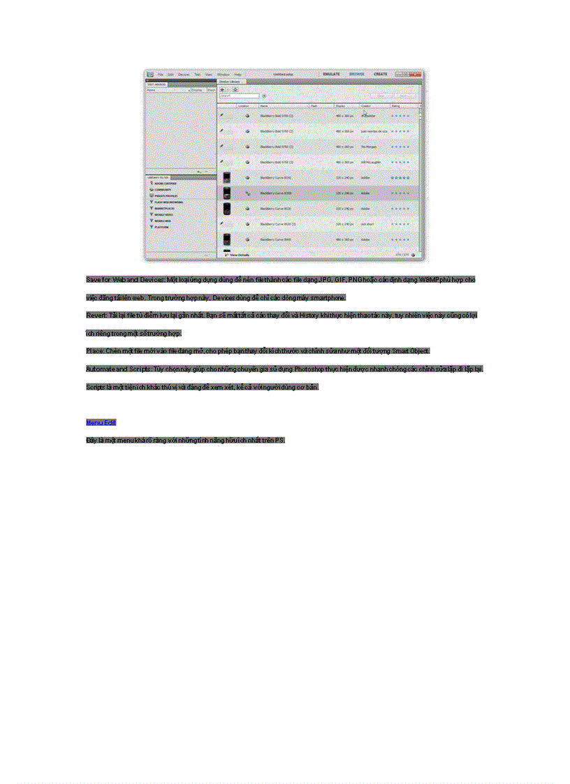 image for page Hướng dẫn sử dụng Photoshop CS5 Phần 4 Các menu cơ bản
