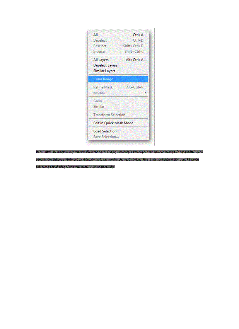 image for page Hướng dẫn sử dụng Photoshop CS5 Phần 4 Các menu cơ bản