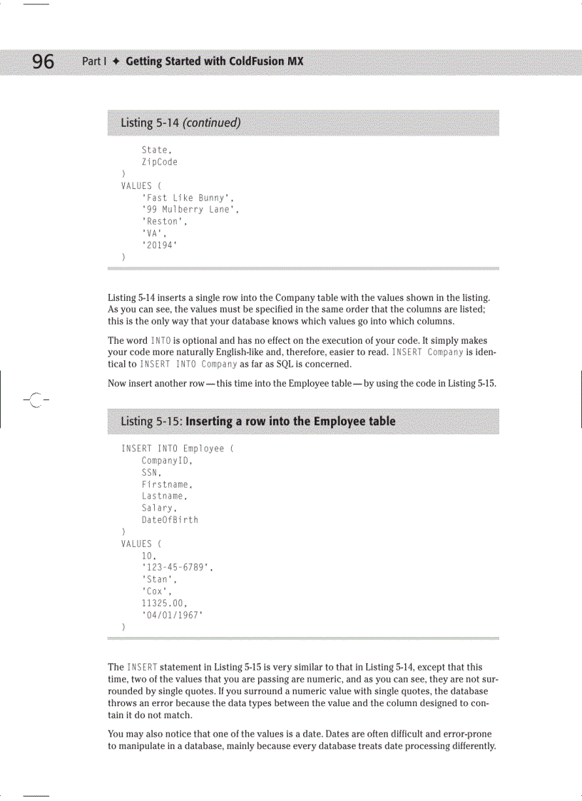 image for page Getting Started with ColdFusion MX