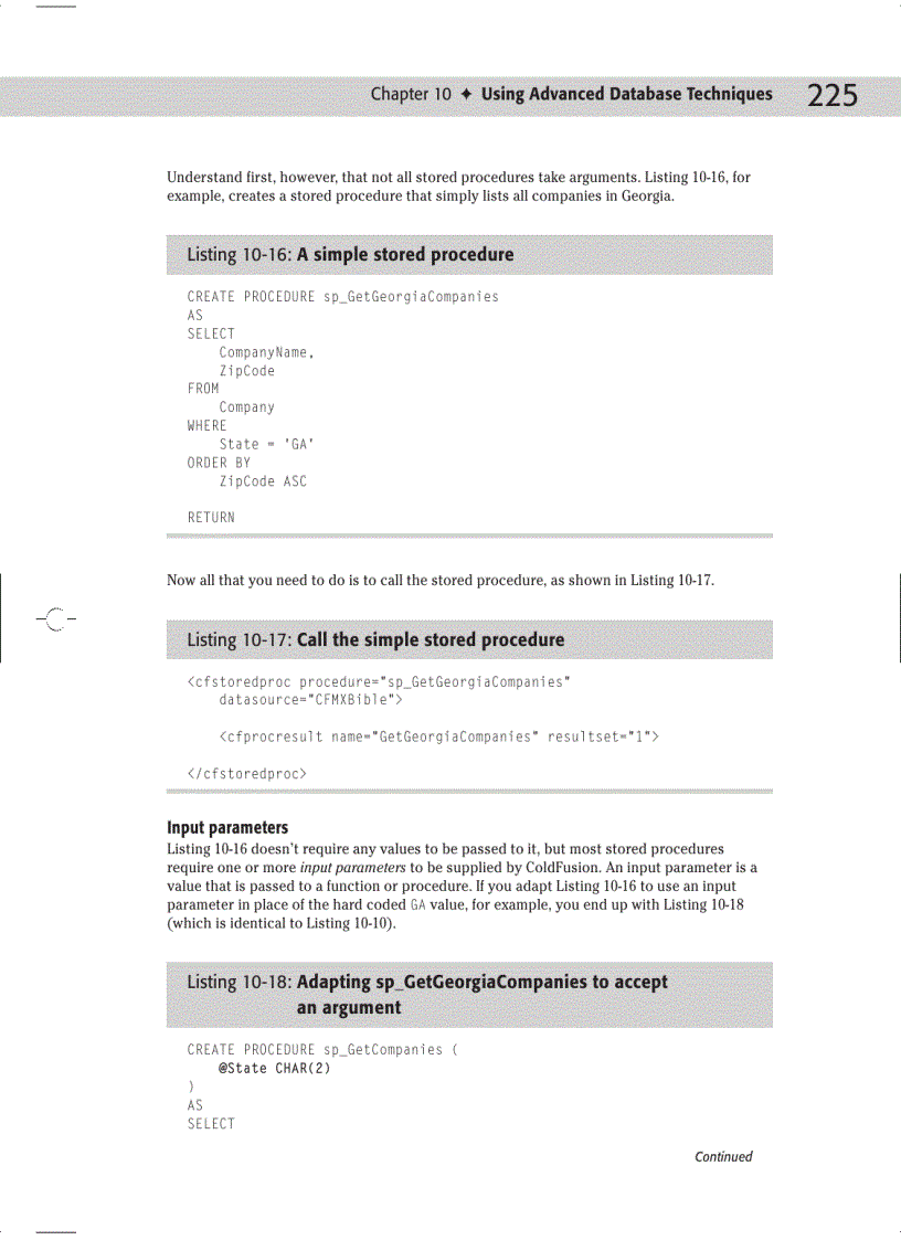 image for page Using ColdFusion MX with Databases