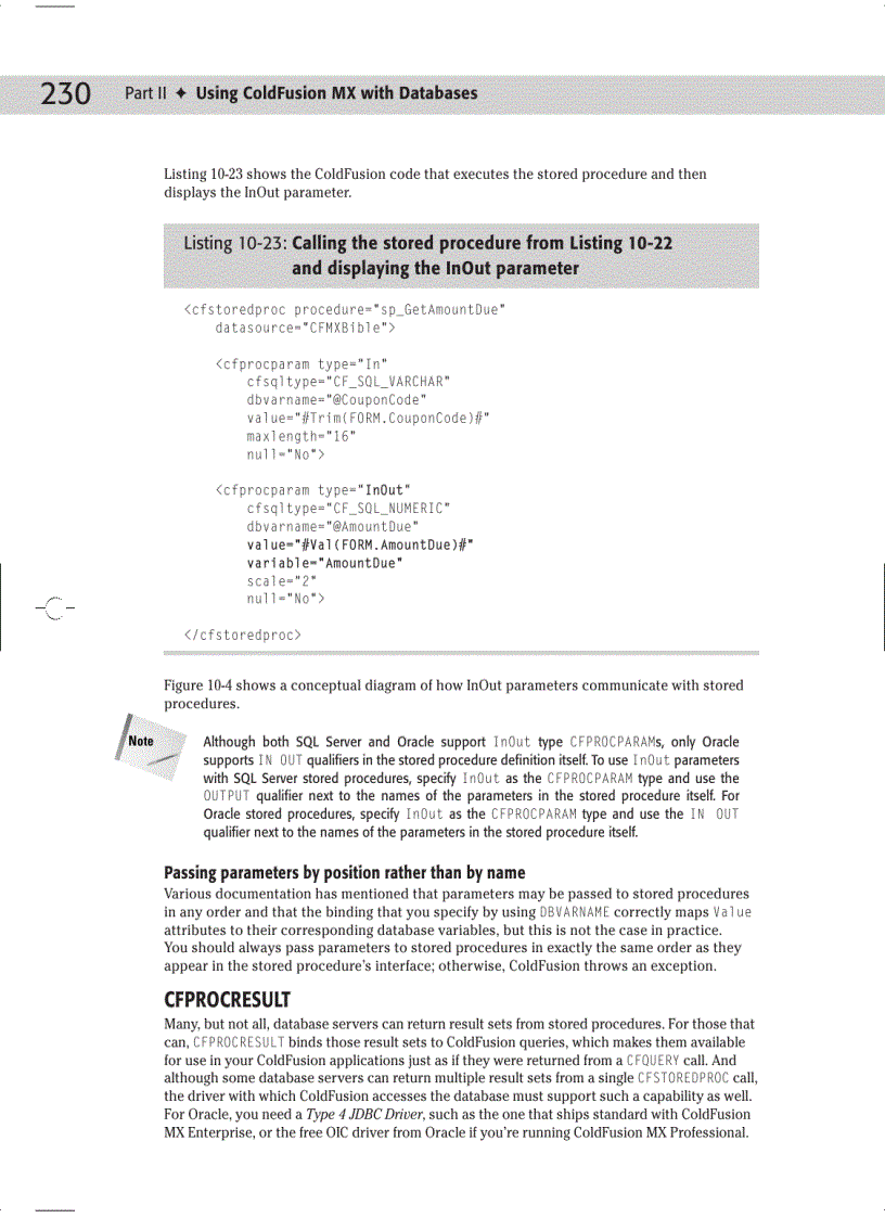 image for page Using ColdFusion MX with Databases