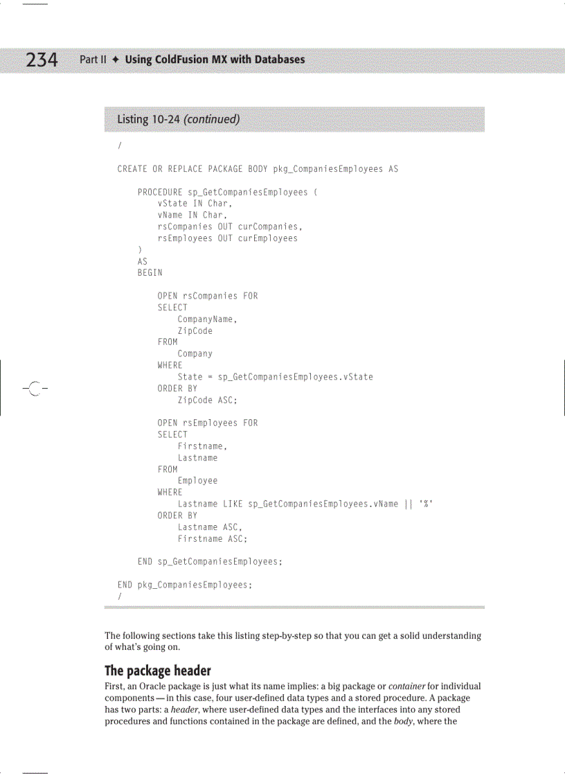 image for page Using ColdFusion MX with Databases