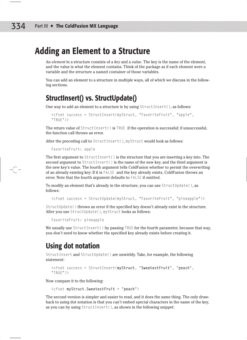 image for page Working with Structures